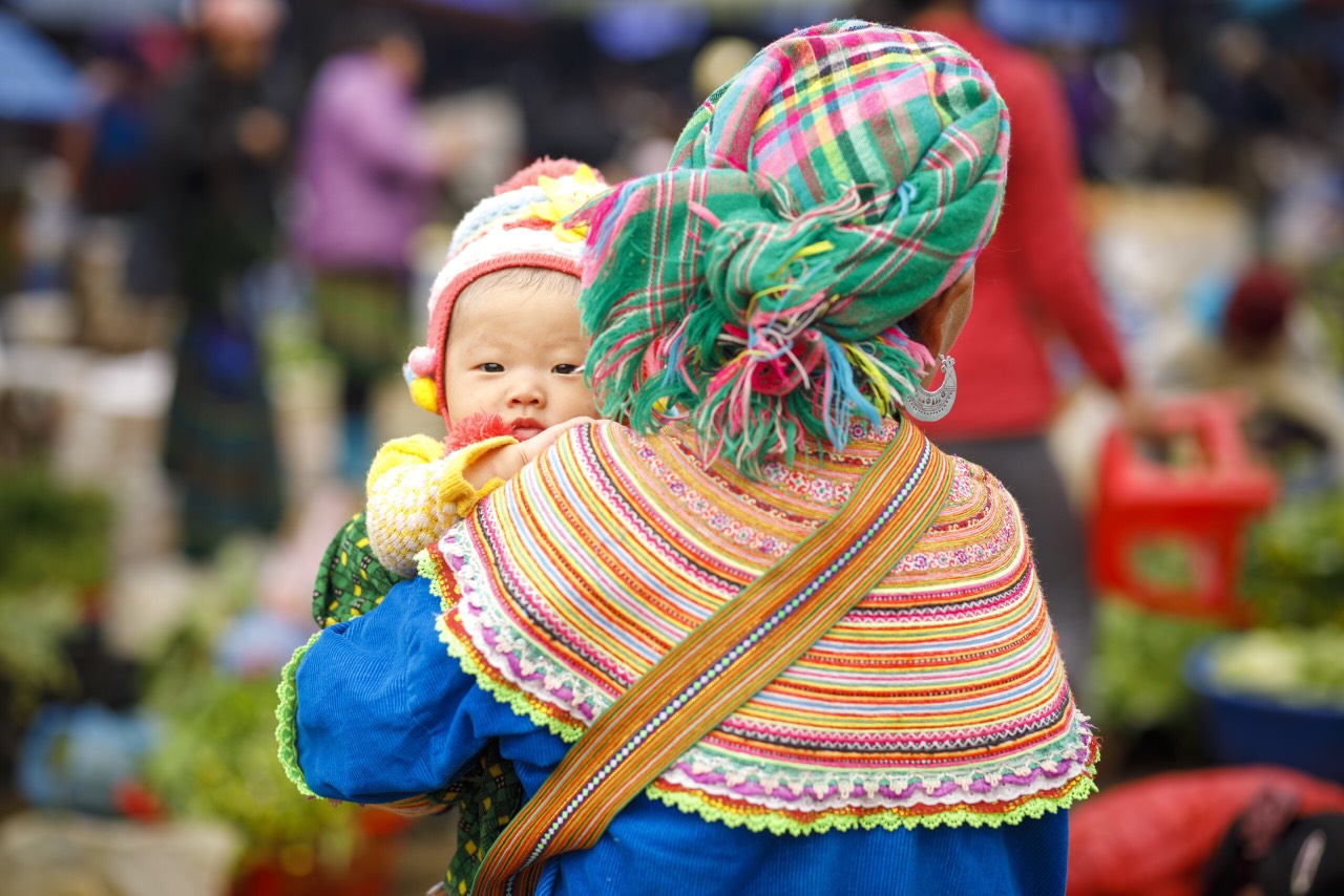 Le marché ethnique de Can Cau à Bac Ha