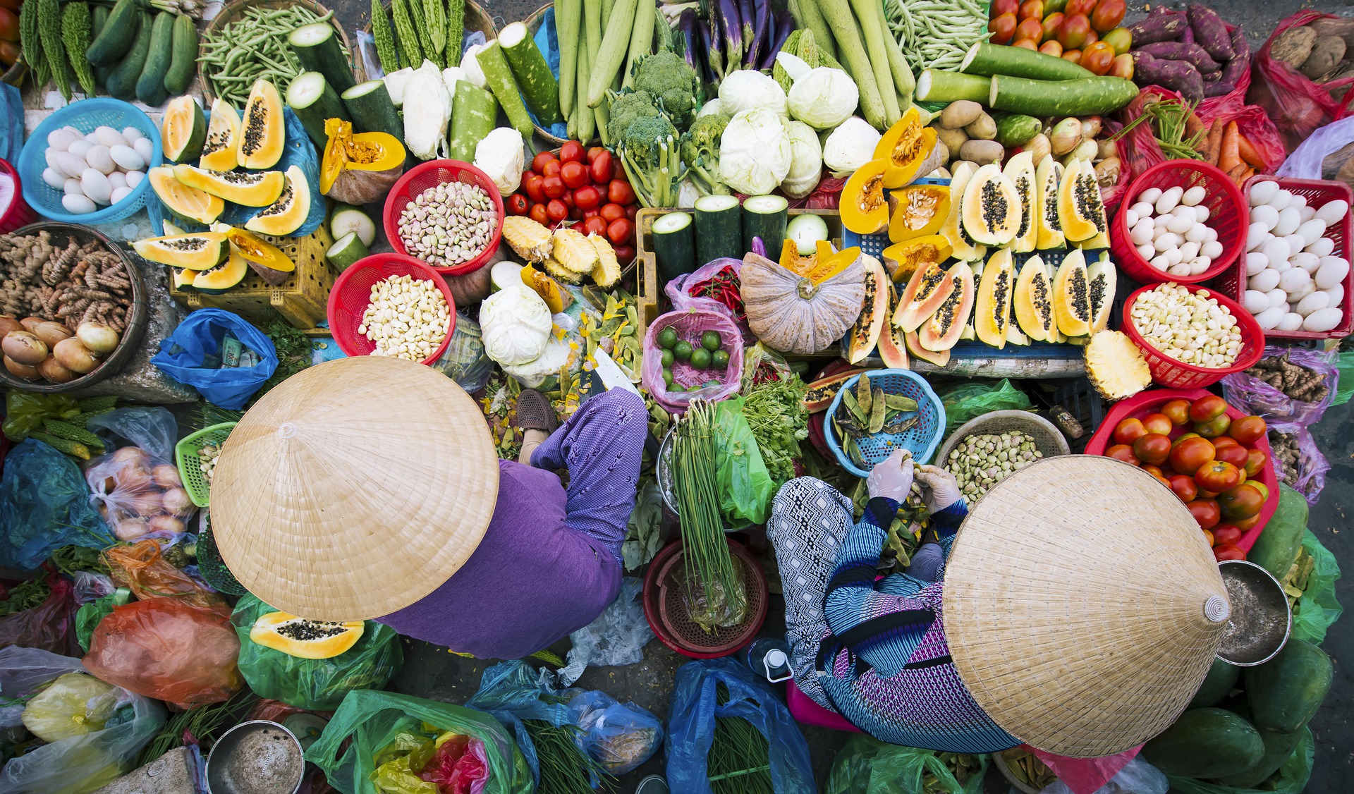 Les marchés au Vietnam