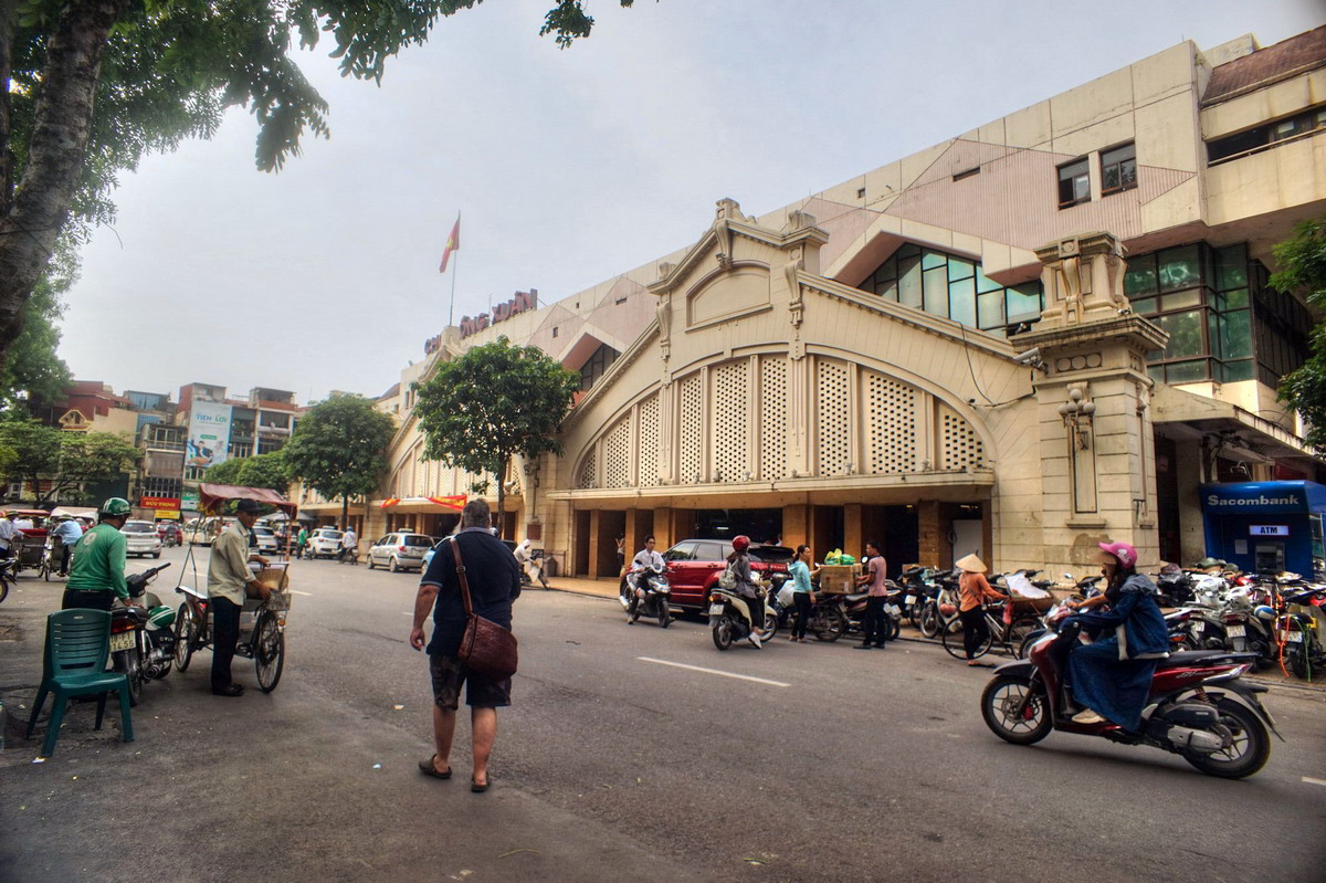 marché de Dong Xuan a Hanoi